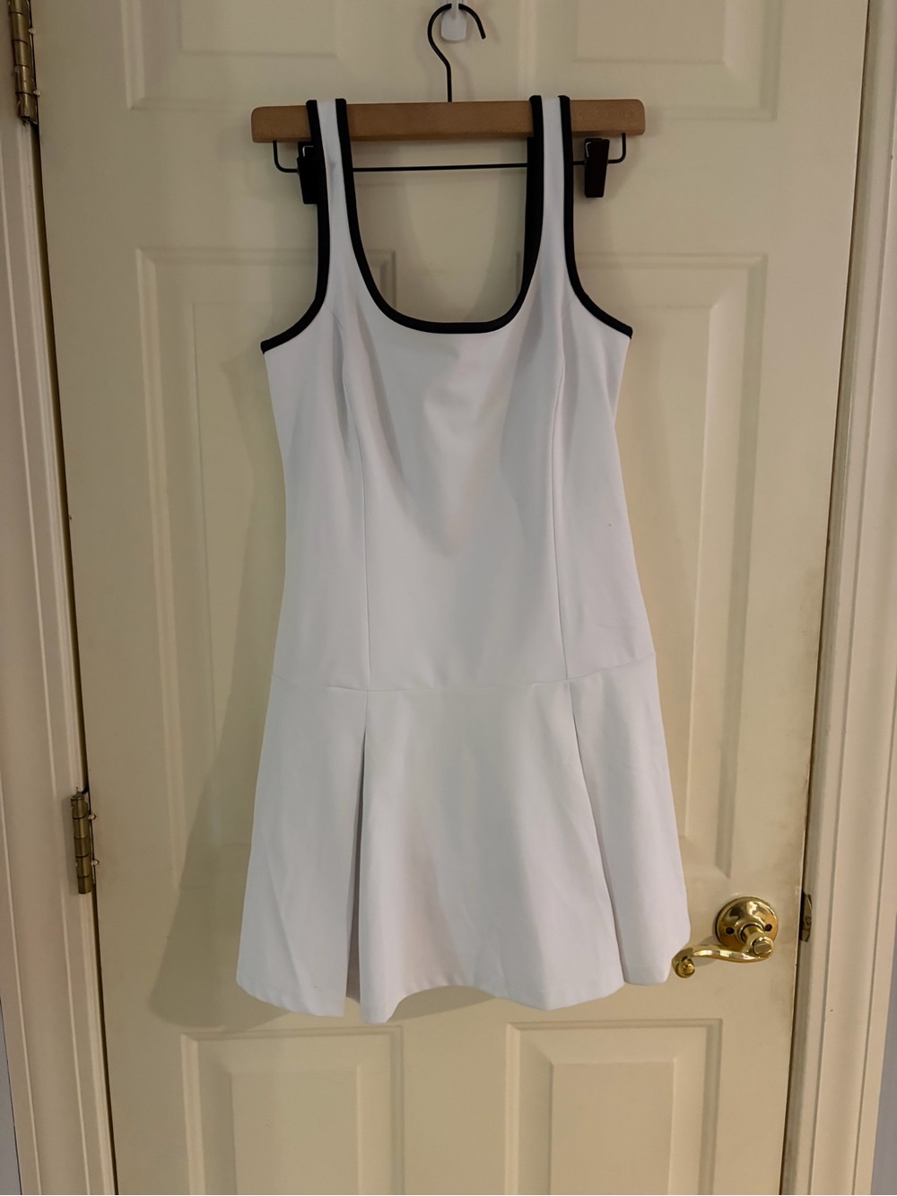 J. Crew White Mini Dress with Black Trim Tennis Athletic Size Small NWT